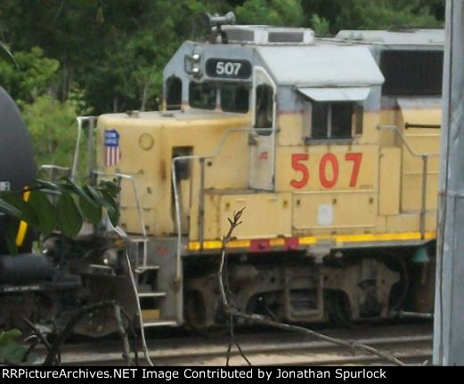 UP 507, close-up of front end